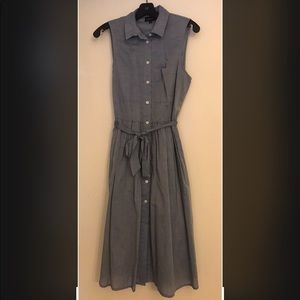 Who What Wear Chambray Blue Button Shirt dress Sm